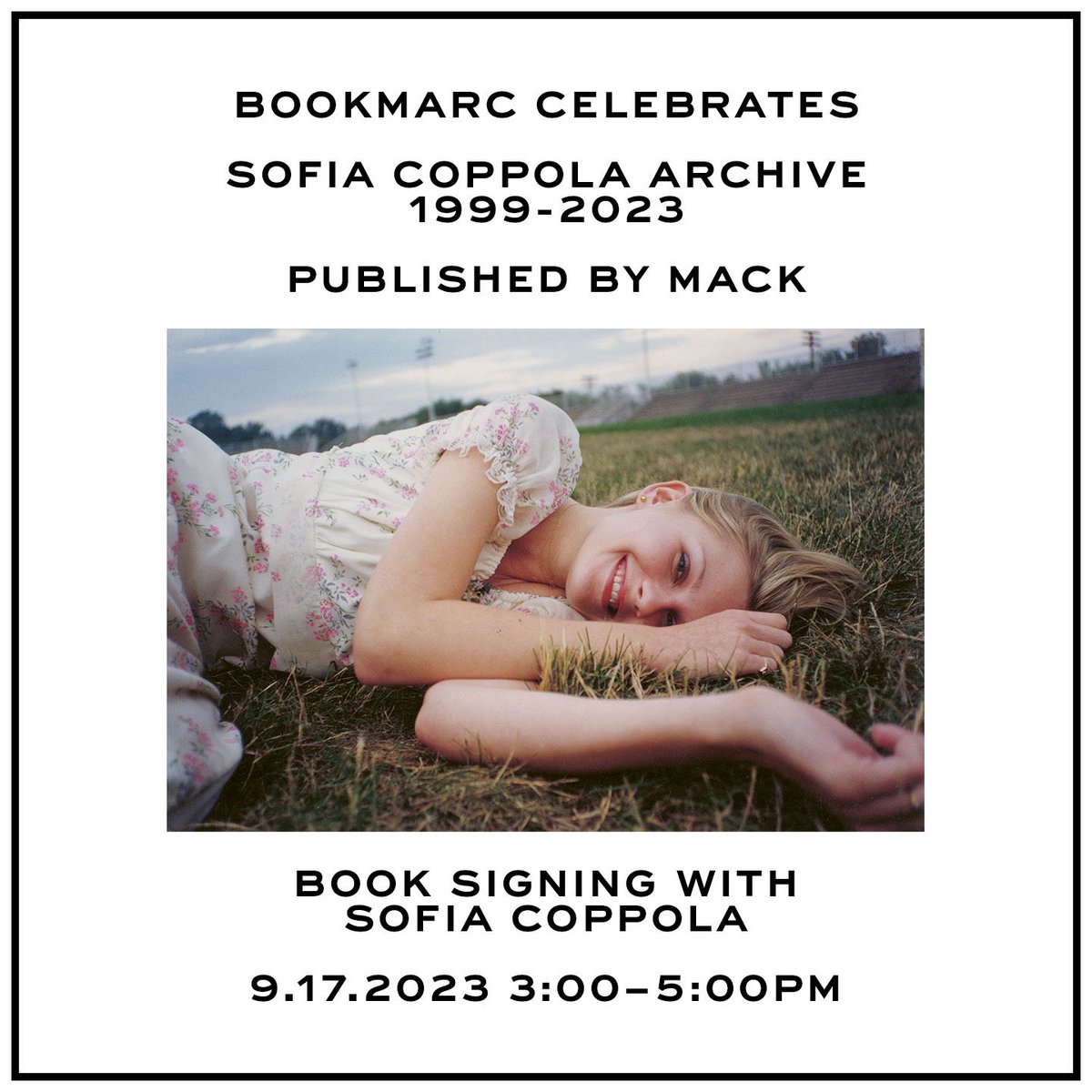 Book signing with #SofiaCoppola today at 400 Bleecker St.