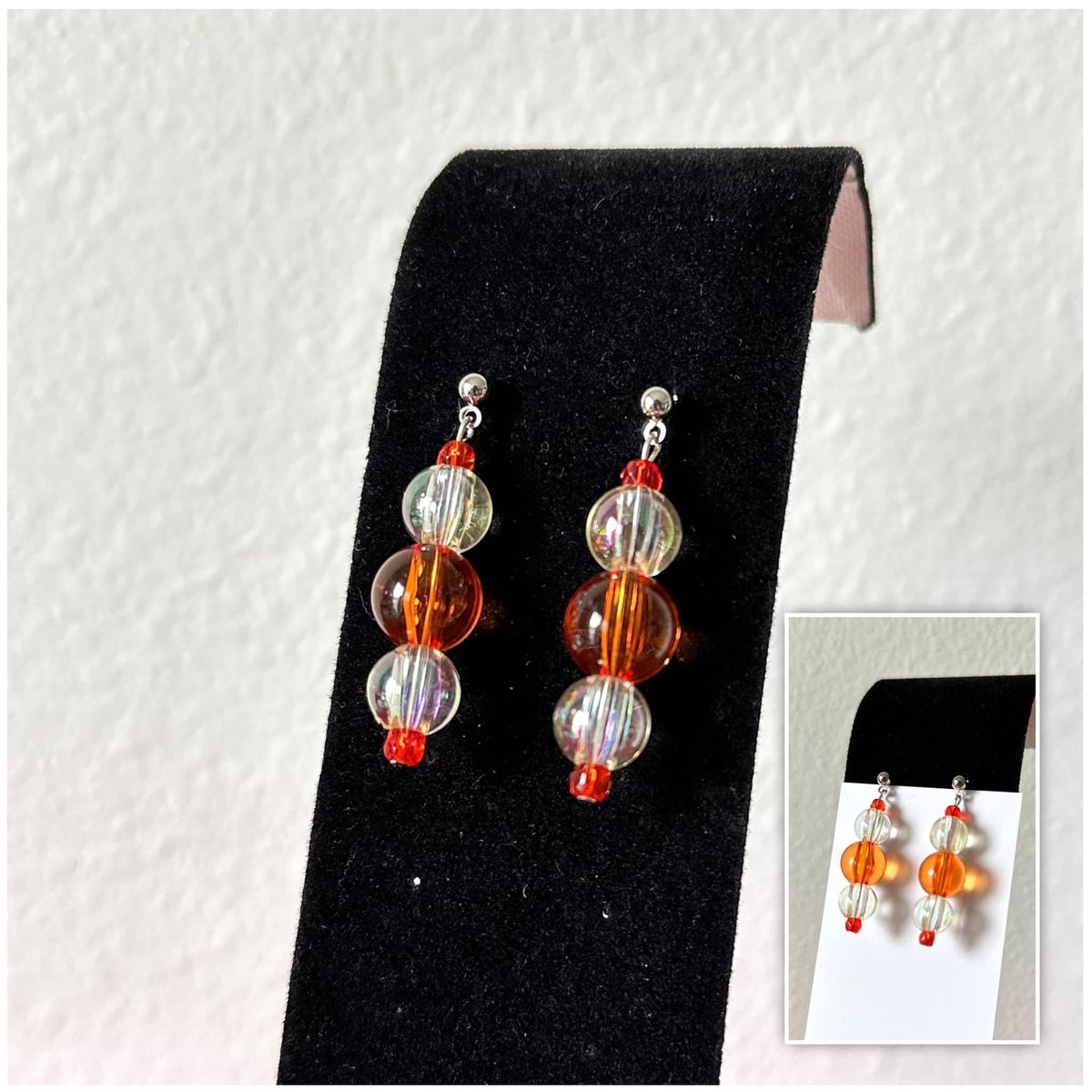 Cream Soda Earrings
(Lighting can affect the way these earrings look)

Shop available earrings in my Square shop:
justaskcassie.square.site/shop/jewelry/7

#creamsoda #orangecreamsoda #uniquejewelry #uniqueearrings #orangejewelry #orangeearrings