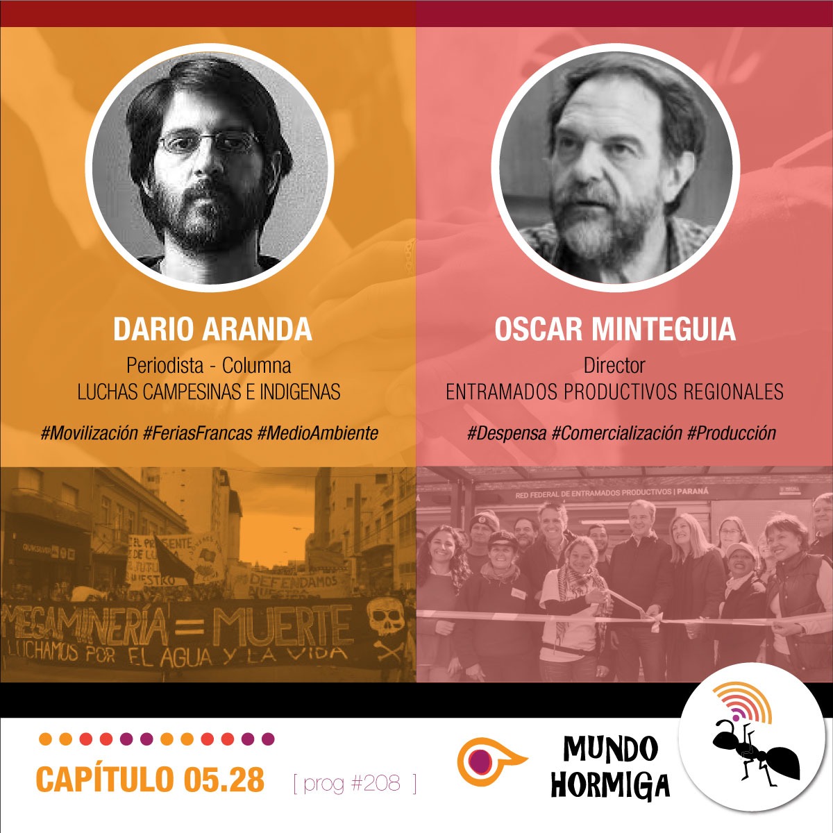 mundo_hormiga's tweet photo. Este Mundo Hormiga se viene con el profesor @ArandaDario y un despliegue de luchas territoriales de todo el país y profesor Oscar Minteguia nos cuenta sobre las inauguraciones de despensas de la economía social en todo el país realizadas por el @ObrasPublicasAR https://t.co/Rjw4sAsIRg