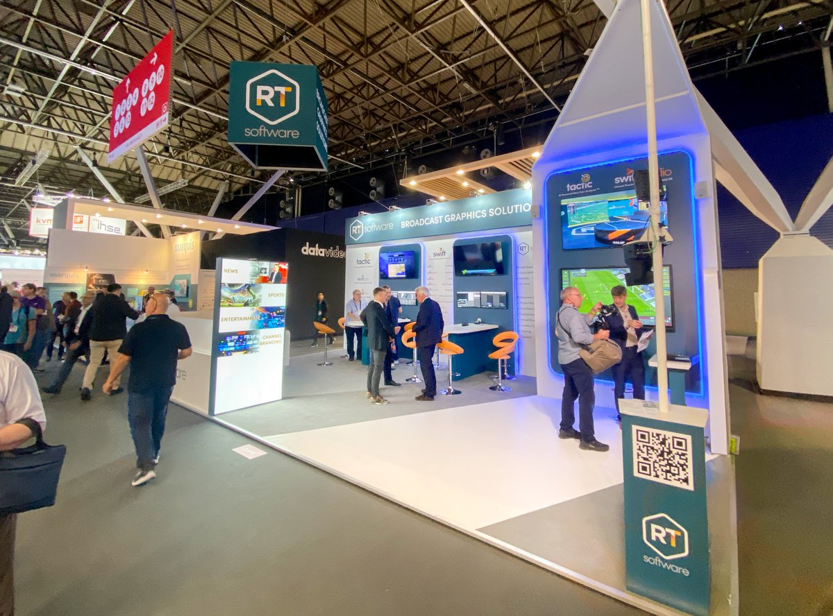 Another vibrant day at #IBC2023! 🌟 Swing by Hall 7, Stand 7.B18 to explore the future of broadcast graphics with RT Software's latest innovations. See you there! #rtsoftware #broadcastgraphics #swift #tactic