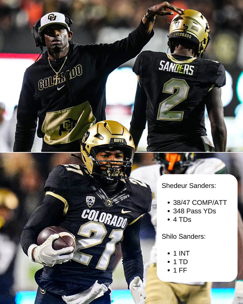 ESPNCFB's tweet photo. Shedeur and Shilo were making big plays last night ๐ https://t.co/l8jTPk4X88