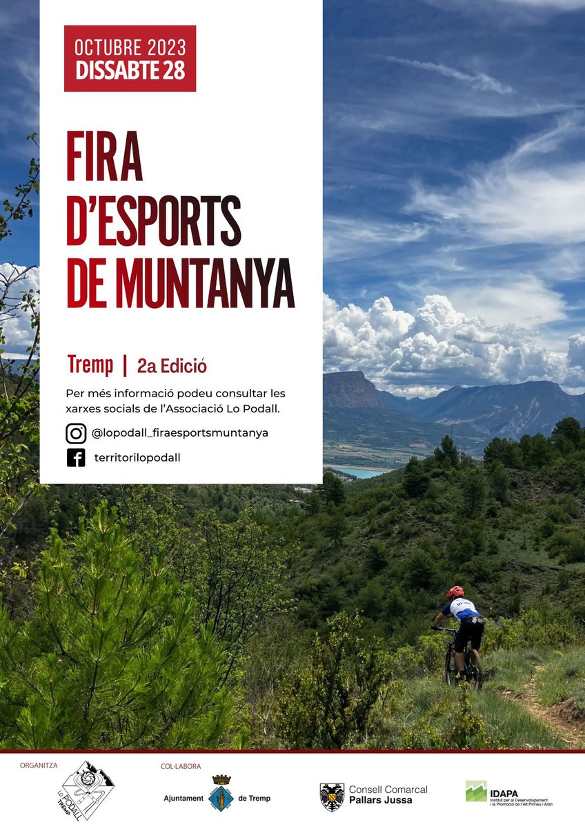 Ja tenim el cartell oficial!! 
Vindràs??

En breu mes info d’expositors i activitats q hi trobareu!!

#fira #btt #esports #muntanya