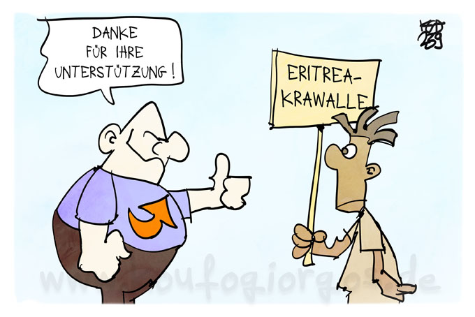 Koufogiorgos's tweet image. Am Ende lacht nur einer 
#noafd #EritreaFestival