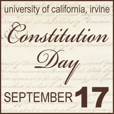 Happy Constitution Day! We invite the UCI community to learn more about the extraordinary four page document that defines the roles and responsibilities of our government and secures the personal freedom of our citizens. #HappyBirthdayConstitution Info: bit.ly/458MoqZ