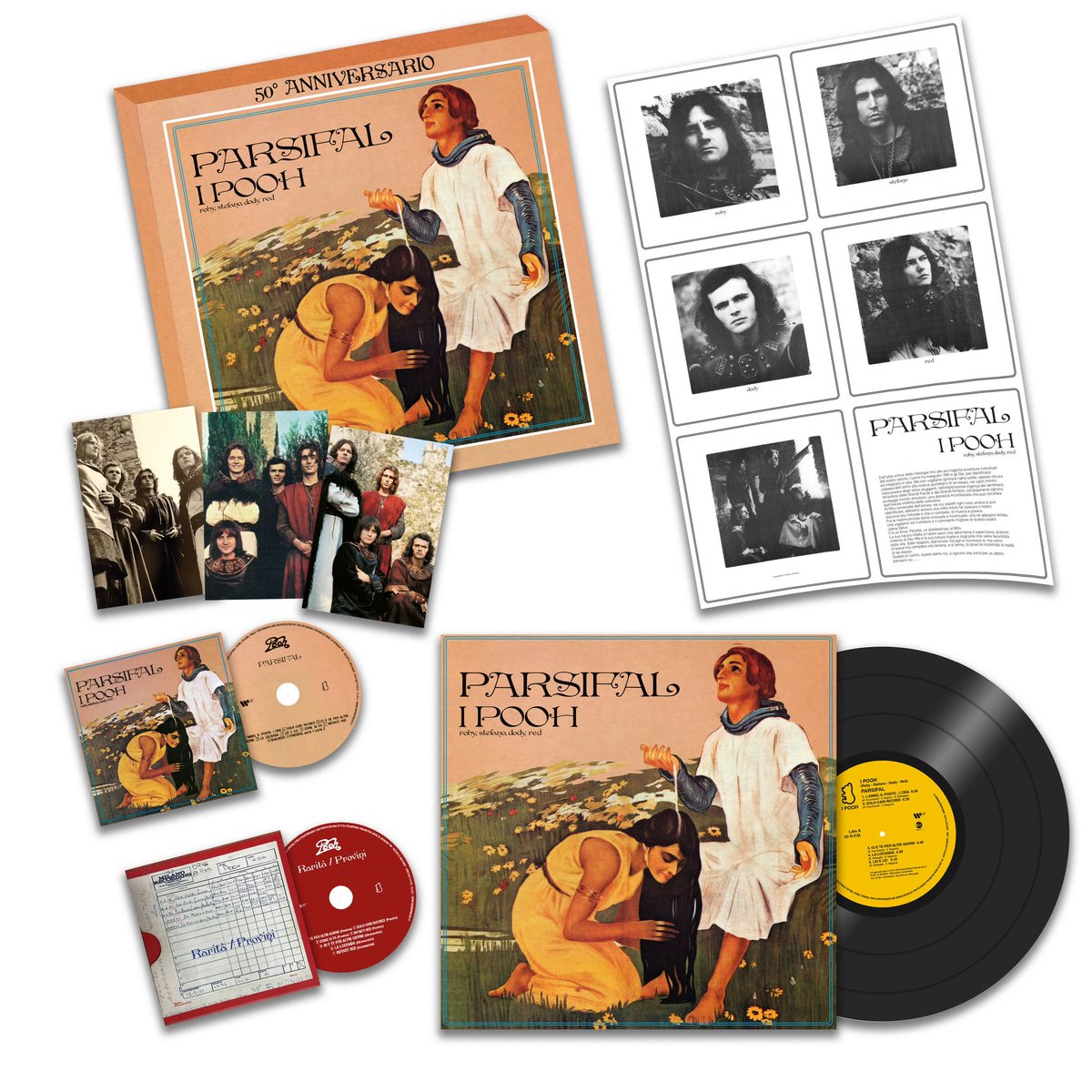 ipooh's tweet photo. COPIE LIMITATE 50° DI PARSIFAL

- BOX con 2 CD di cui uno con delle rarità mai sentite e originali dell’epoca, 1 LP, POSTER, 3 CARTOLINE POOH ORIGINALI IN COSTUME, ILLUSTRAZIONE ORIGINALE COVER

- PICTURE DISC (LP CON GRAFICA)

TROVATE TUTTO QUI https://t.co/CjIKtUXZ2O https://t.co/YtEFGuG0La