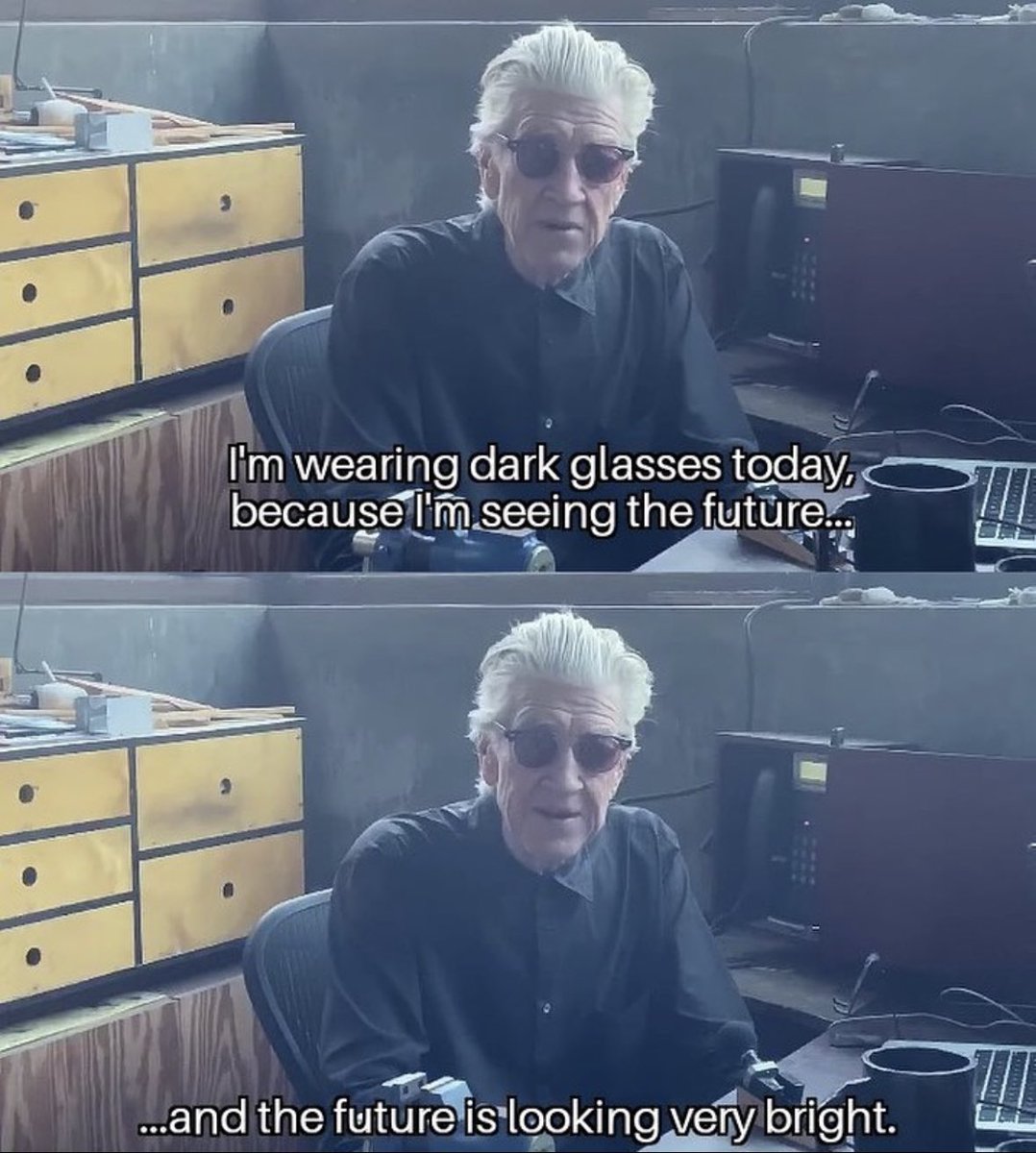 some positivity from David Lynch 💕
