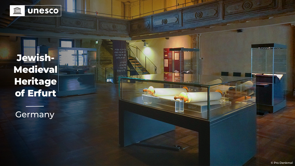 🔴BREAKING!

Just inscribed on the <a href="/UNESCO/">UNESCO 🏛️ #Education #Sciences #Culture 🇺🇳</a> #WorldHeritage List: Jewish-Medieval Heritage of Erfurt, in #Germany 🇩🇪. Congratulations! 👏👏 

➡️ on.unesco.org/45WHC #45WHC