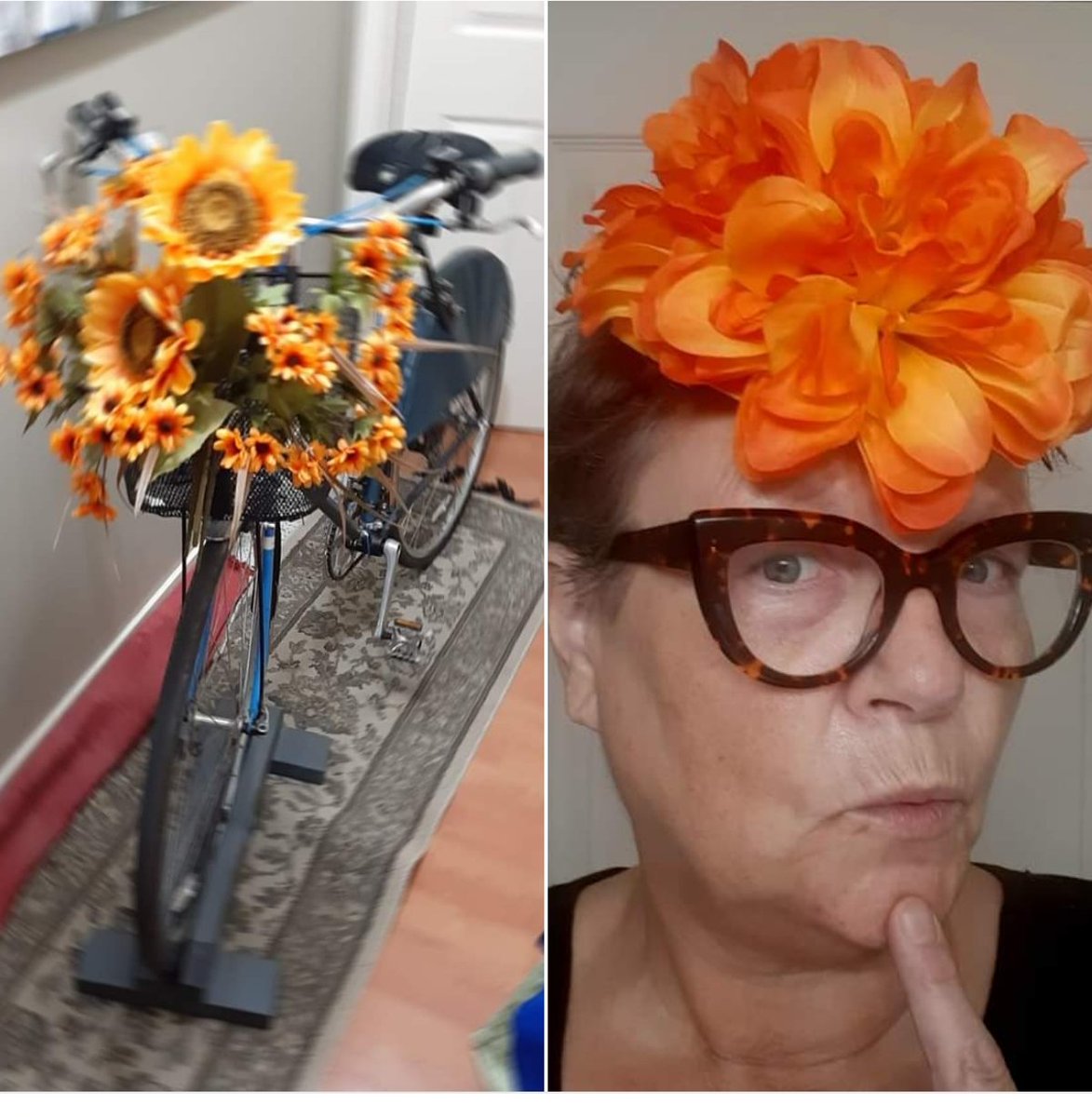 dllskrep's tweet photo. My bike Frankie and I are ready for today's #FancyWomenBikeRide, a global event in over 200 cities to promote safe and inclusive bike infrastructure for women. Great excuse to wear a fascinator! 🚴🏽‍♀️💃🏻😍💋🚵‍♀️
#fwbr2023 #FWBRyeg https://t.co/crLmDJHXEm