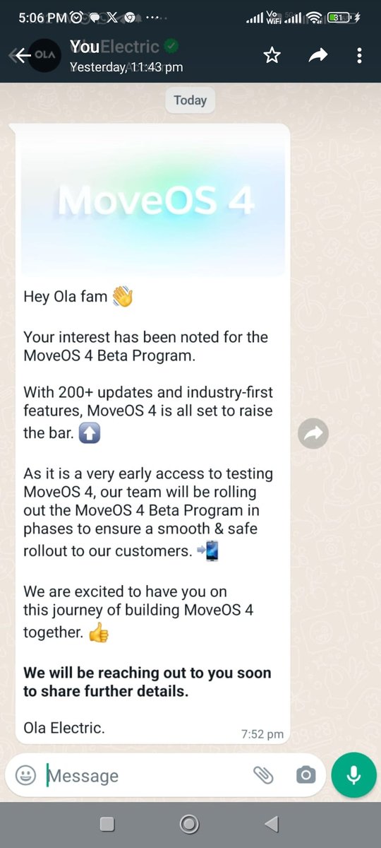 gaurav162000's tweet photo. @bhash @OlaBijlee Waiting for Move Os Since Three Days 
Day &amp; Night thinking about trying Move Os-4 and Sharing experience. It would be pleasure if you accept my beta request @suvonilc @Khalidaaalbadri @ola_paparazzi 
When will my Own the air Flight ✈️ 🛫 reach,Waiting 🤯.Eagerly Waiting.... https://t.co/aqVDxtmiTL