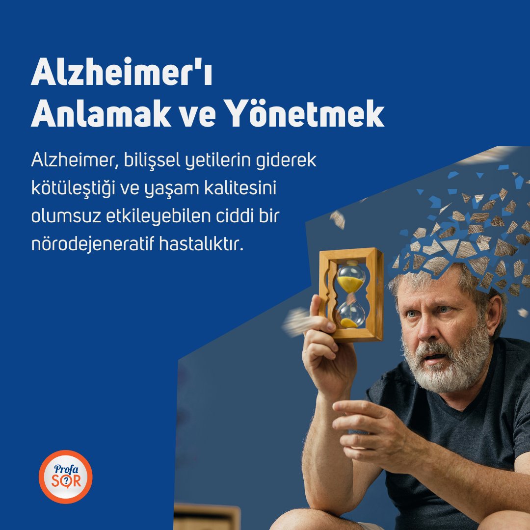 ProfASor_app's tweet photo. ProfaSOR Alzheimer hastalığını anlamak, semptomları tanımak ve hastalıkla başa çıkmak için profesörler tarafından sağlanan danışmanlık sayesinde kullanıcılarının hastalıkla ilgili güvenilir bilgiye ulaşmasına yardımcı olur.
#OnlineSağlıkDanışmanı #OnlineSağlık #Alzheimer #demans https://t.co/o8tY3iBl1O
