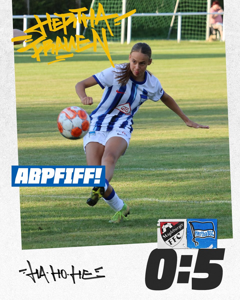 ⏱️90': Abpfiff in Magdeburg. Nach einer schwächeren ersten Halbzeit gab es eine klare Leistungssteigerung in der zweiten Hälfte. Dritter Sieg in Serie! 💙

#FFCBSC #BSCFrauen #HaHoHe