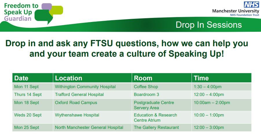 Do you work at MFT’s Oxford Road Campus? 
We’ll be at the post-grad break area (building directly opposite Starbucks) tomorrow from 10am to 2pm answering any FTSU questions you might have!