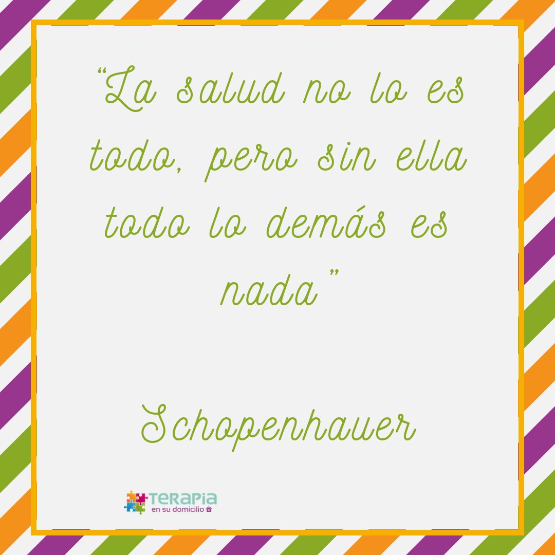 Frase inspiradora <a href="/todomicilio/">Terapia Ocupacional</a> #cuidatemucho