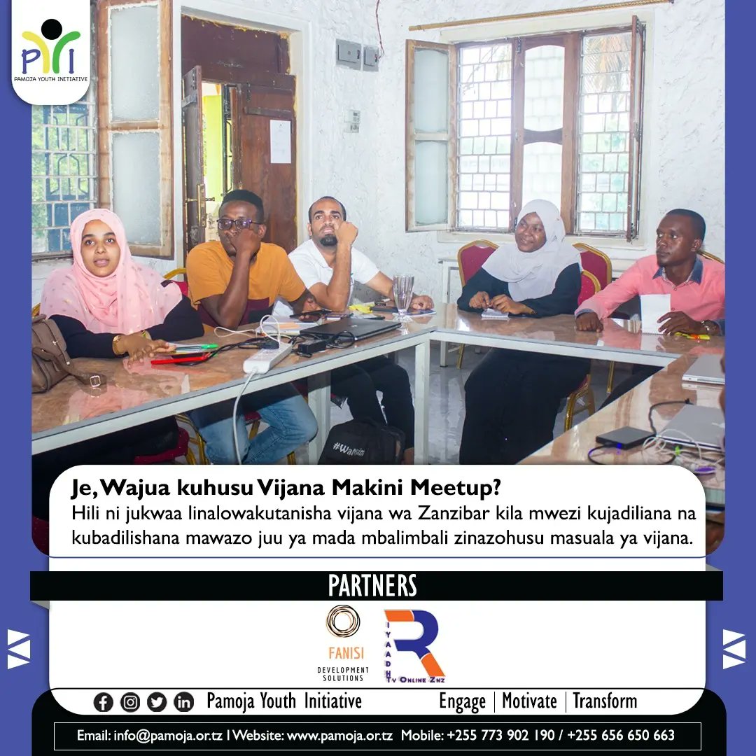 pamoja_youth's tweet image. Do you know about the Vijana Makini Meetup? 

Je! wajua kuhusu Vijana Makini Meetup? 

#PYI #VijanaMajiniMeetup #youthplatform #networking #discussion #sharingideas #exchangingideas #learning