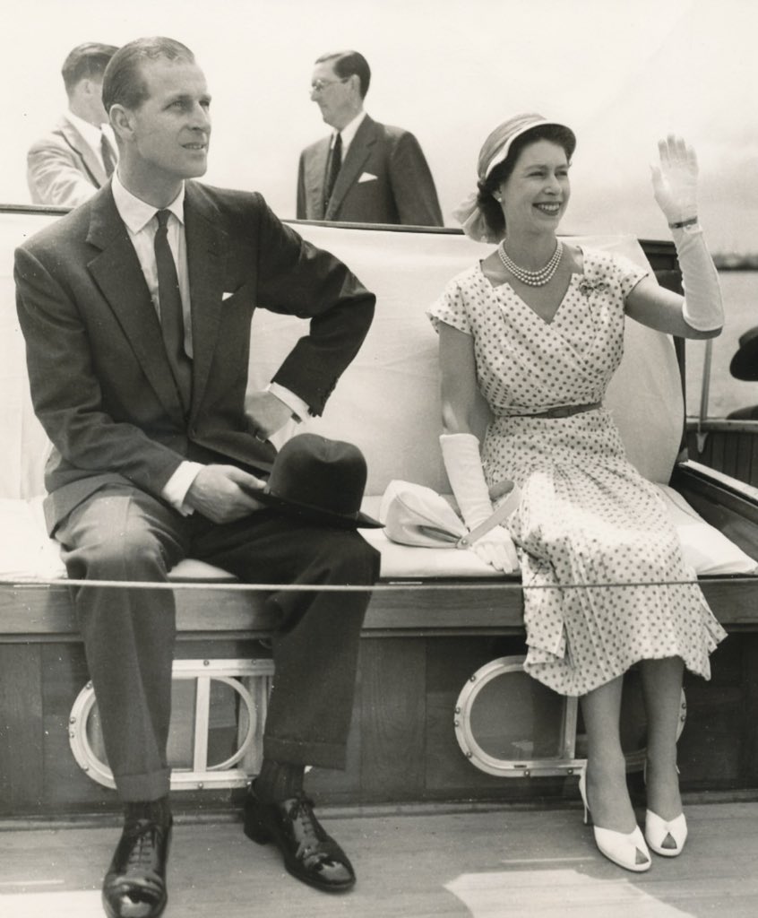 QueenLilibet_'s tweet photo. Queen Elizabeth II and the Duke of Edinburgh in Nigeria, 1956. 

#QueenElizabethII #PrincePhilip https://t.co/crf9JMAKwf