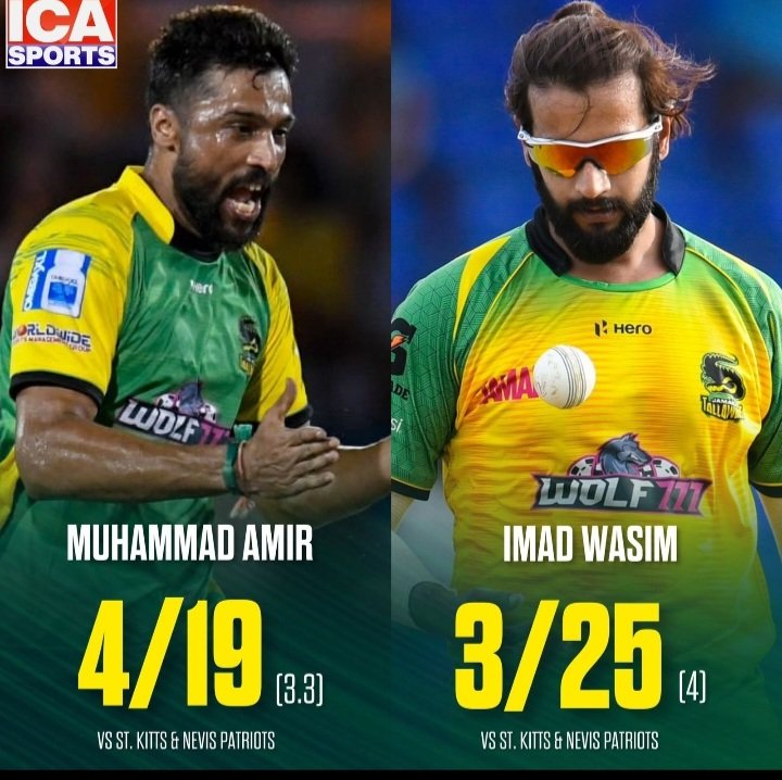 Daniyal550's tweet photo. Amir took 13 wickets in last 6 games
Imad took 11 wickets + with bat he is performing brilliantly.
Amir is also bowling 140+ now he is back in rhythm and best option to replace Naseem Shah far better than Zaman arshad iqbal etc.
#BringbackAmir
#BringbackImadWasim https://t.co/dZ0gtiPZp3