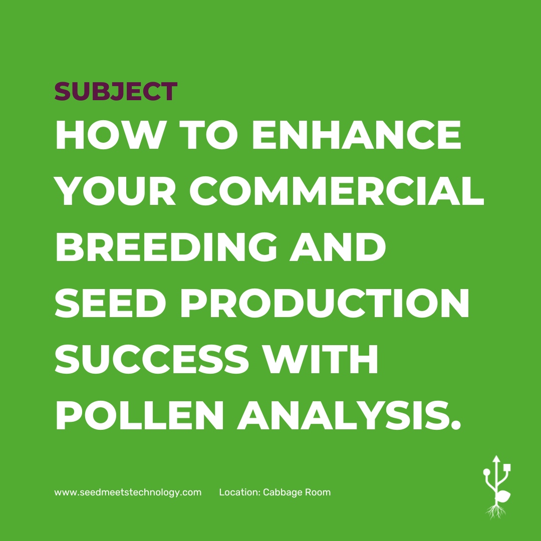 SeedmTechnology's tweet photo. 🔎 Discover:
- how to prevent losses by shipping pollen
- how to increase seed yield by optimizing female to male ratio
- the impact of pollen quality on crop placement
- how to differentiate good and bad pollinator lines for breeding

https://t.co/86ammxh4cc

#SMT2023 https://t.co/LJxwAlXo5Y