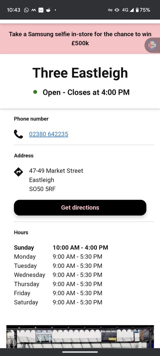 HarveyDobson's tweet photo. @ThreeUK @ThreeUKSupport I've visited the store this morning as per the instructions given to me last night, and despite being advertised as open, it's closed. I'm now becoming very frustrated with this. https://t.co/SsslX65Spk