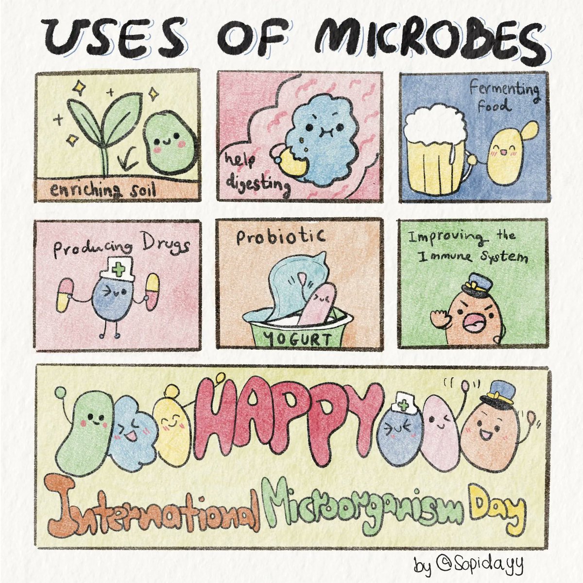 FEMS (@femsmicro) on Twitter photo We're excited to unveil the winner of the #MicrobeArt2023 Best Cartoon! 🥁
Congratulations Sopida Wongwas (<a href="/sopidayy/">Sopida Wongwas</a>)! 👏👏 Your cartoon appreciating microbes' incredible diversity and their vital functions was superb!
#InternationalMicroorganismDay <a href="/IntMicroDay/">International Microorganism Day</a> We're excited to unveil the winner of the #MicrobeArt2023 Best Cartoon! 🥁
Congratulations Sopida Wongwas (<a href="/sopidayy/">Sopida Wongwas</a>)! 👏👏 Your cartoon appreciating microbes' incredible diversity and their vital functions was superb!
#InternationalMicroorganismDay <a href="/IntMicroDay/">International Microorganism Day</a>