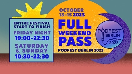 ALL OR NOTHING? WE GOT YOU 🎟️💜
Zu allen Zeiten &amp; an allen Tagen | All hours &amp; days. 
podfestberlin.com/event-details/…
Access ALL sessions. First come, first seated. Reserve seats for your fave individual sessions.
#berlinevent #berlinpodcast #podcastfestival #festivalberlin