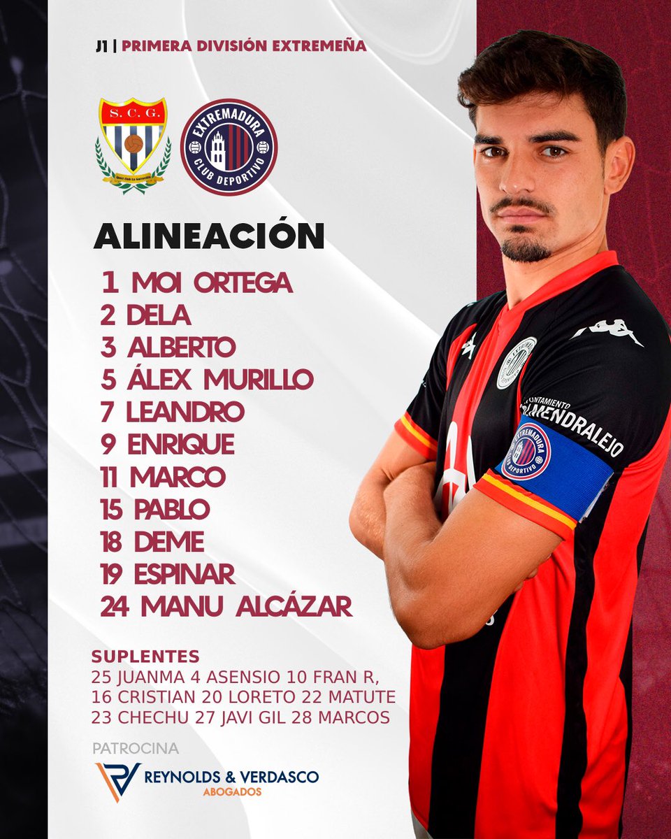 1️⃣1️⃣ Los elegidos para el encuentro de hoy!! 

VAMOS CHICOOOOS!! 

#LaGarrovillaExtremadura

#PrimeraExtremeña
