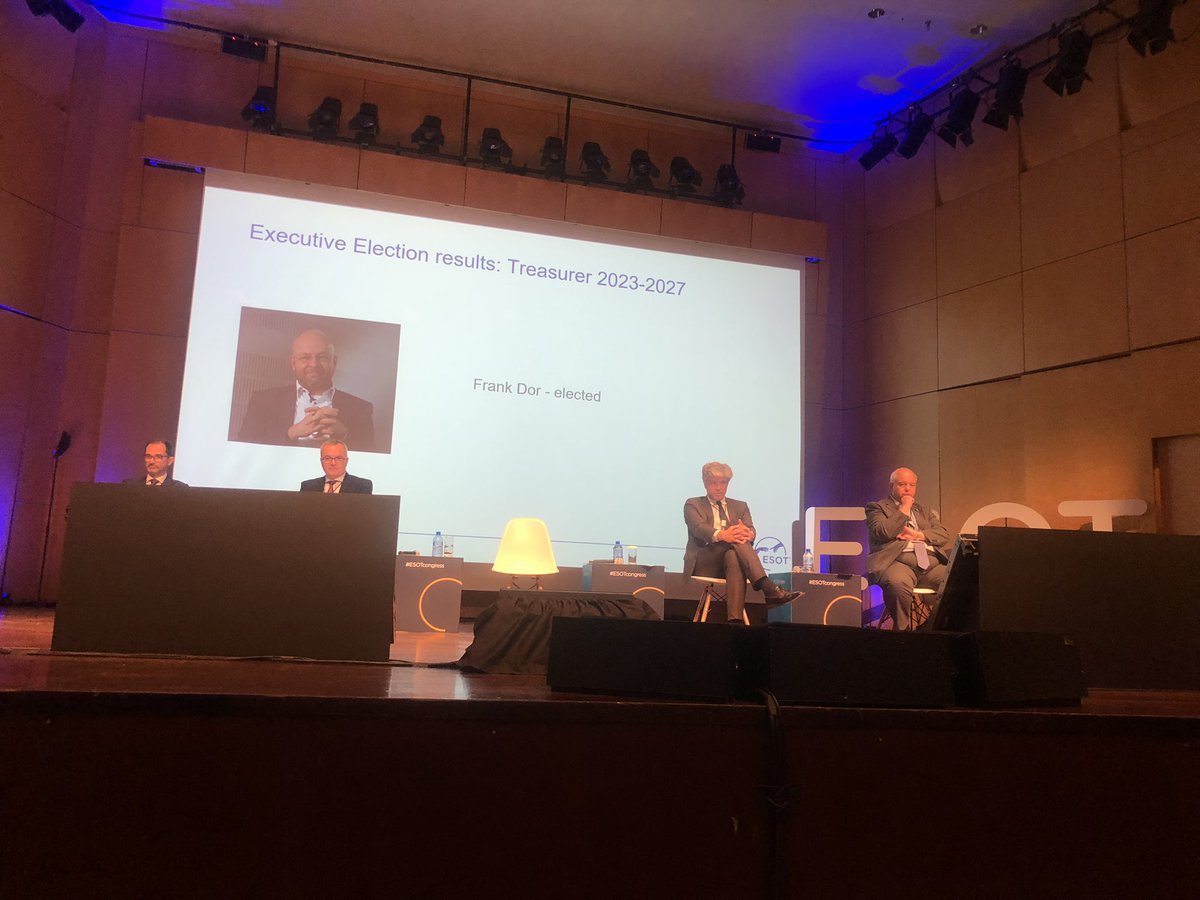 Very proud to announce that from
today I will be the <a href="/ESOTtransplant/">ESOTtransplant</a> #treasurer ! Grateful for all support and trust in me. Ready to take up this huge responsibility! <a href="/gabriel_oniscu/">Prof Gabriel Oniscu</a> <a href="/Olivier_Thaunat/">Olivier_Thaunat</a> <a href="/devisomey/">Devi Mey 🇨🇭🇮🇹🇰🇭</a> <a href="/prof_cillo/">Umberto Cillo</a> <a href="/LuPoten/">lupoten</a>