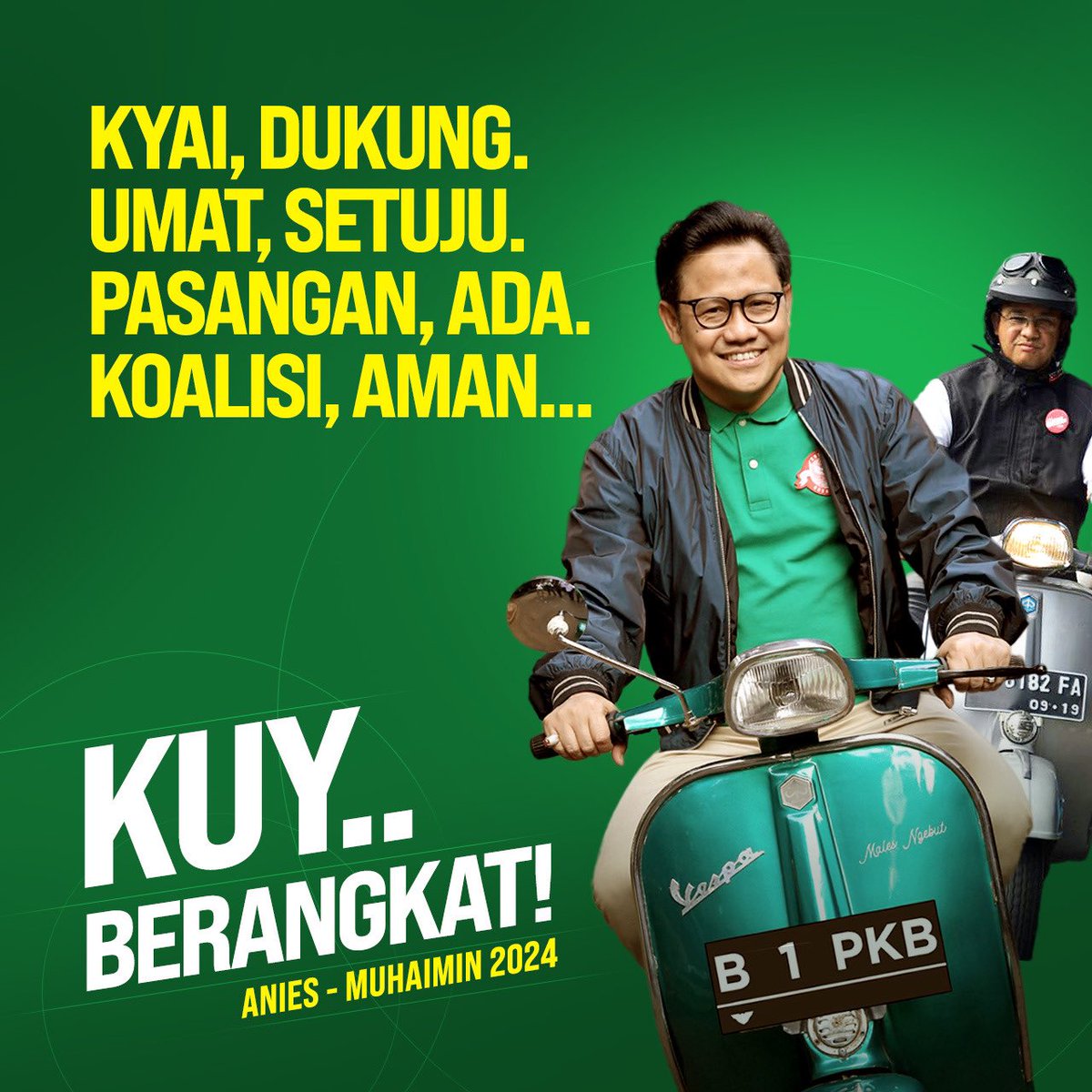 Bukti Gus Imin <a href="/cakimiNOW/">A Muhaimin Iskandar</a> pemimpin visioner adalah beliau didukung seluruh pihak dari Kiai sampai Koalisi. 

Mari AMINkan AMIN.. 

#GusIminPemimpinVisioner
#AniesMuhaimin2024