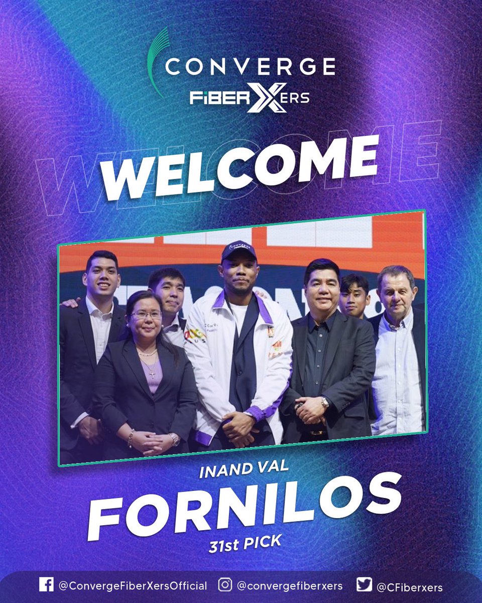 #PurpleBlooded: Welcome to the #ConvergeFiberXers, Inand Val Fornilos!

#Converge
#PBADraft
#PBAGameTayoDito