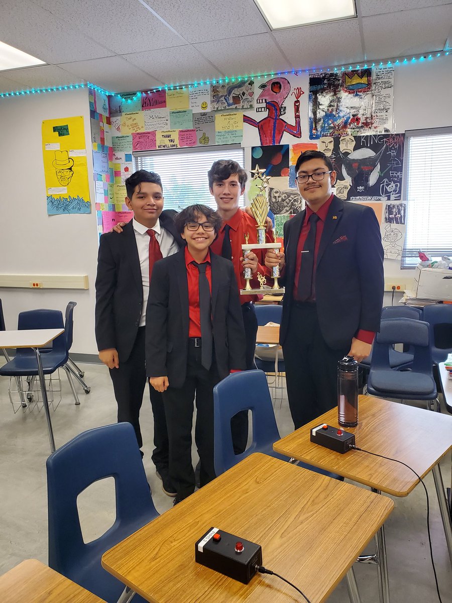 Great way to kick off the High-Q season! Varsity brings home a 2nd place finish and a qualification to Nationals in May!! Thank you to <a href="/JBrown_PHHS/">James Brown</a> &amp; <a href="/Pebb_StuCo/">PHHS STUCO</a> for hosting! #42 #nerdherd #onetribe <a href="/YISDFineArts/">YsletaISD Fine Arts</a> <a href="/YsletaHS/">Ysleta HS</a> <a href="/YsletaISD/">Ysleta ISD</a> <a href="/LJ_Calderon_/">Judith Calderon</a> <a href="/AmeliaGarcia__/">Amelia Garcia</a> <a href="/HSAcademics/">YISD Division of HS Academics</a>