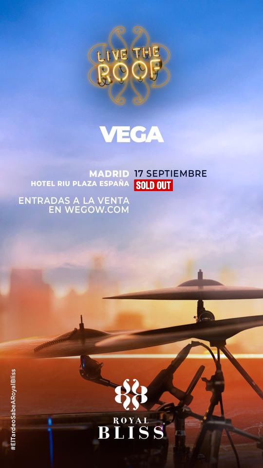 Hoy <a href="/VEGAOFICIAL/">Vega</a> en Madrid ✨

Información importante: por problemas meteorológicos el concierto se traslada a la Sala Cervantes en la 4ª planta del Hotel RIU Plaza España.