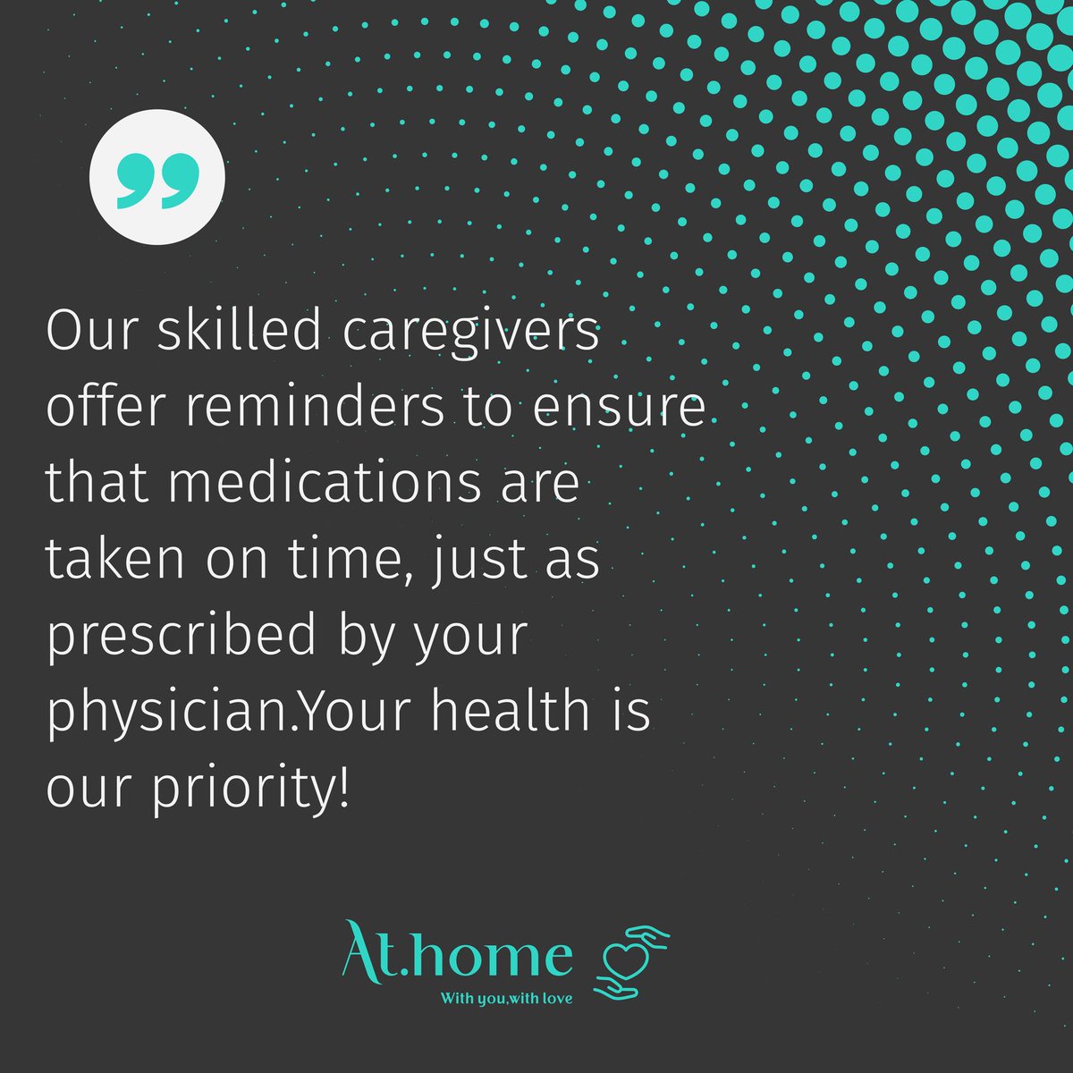 KeHome8710's tweet photo. 🏠 Looking after a loved one's health is crucial, and at At.Home, we care about their well-being! Our dedicated caregivers offer medication reminders, ensuring your loved ones never miss a dose. 💊💕 #CaregiverServices #HealthIsWealth #MedicationReminders https://t.co/8CB2PR3mLH