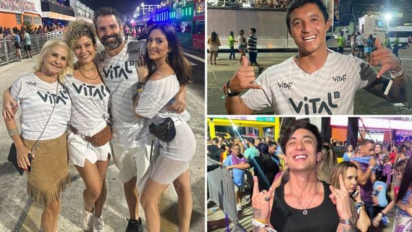 AGazetaES's tweet photo. Confira famosos que curtiram o segundo dia do Vital 2023 [ https://t.co/yCRtJ9jFZH ]

Flávio Nakagima estreia na folia e Iran Malfitano curtiu a segunda noite ao lado da família. Daniel Caon, por sua vez, mostrou empolgação ao lado do trio elétrico https://t.co/23b2ylvwA0