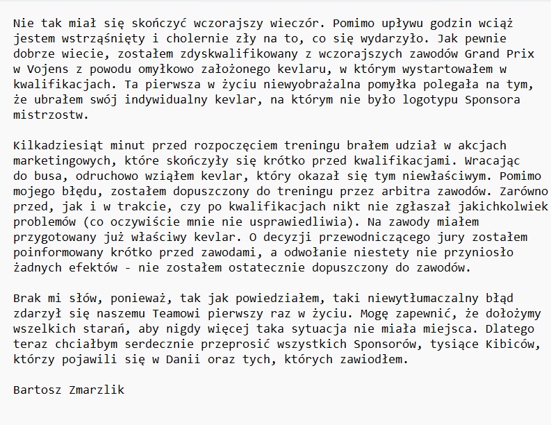 Bartosz Zmarzlik #95 tweet media