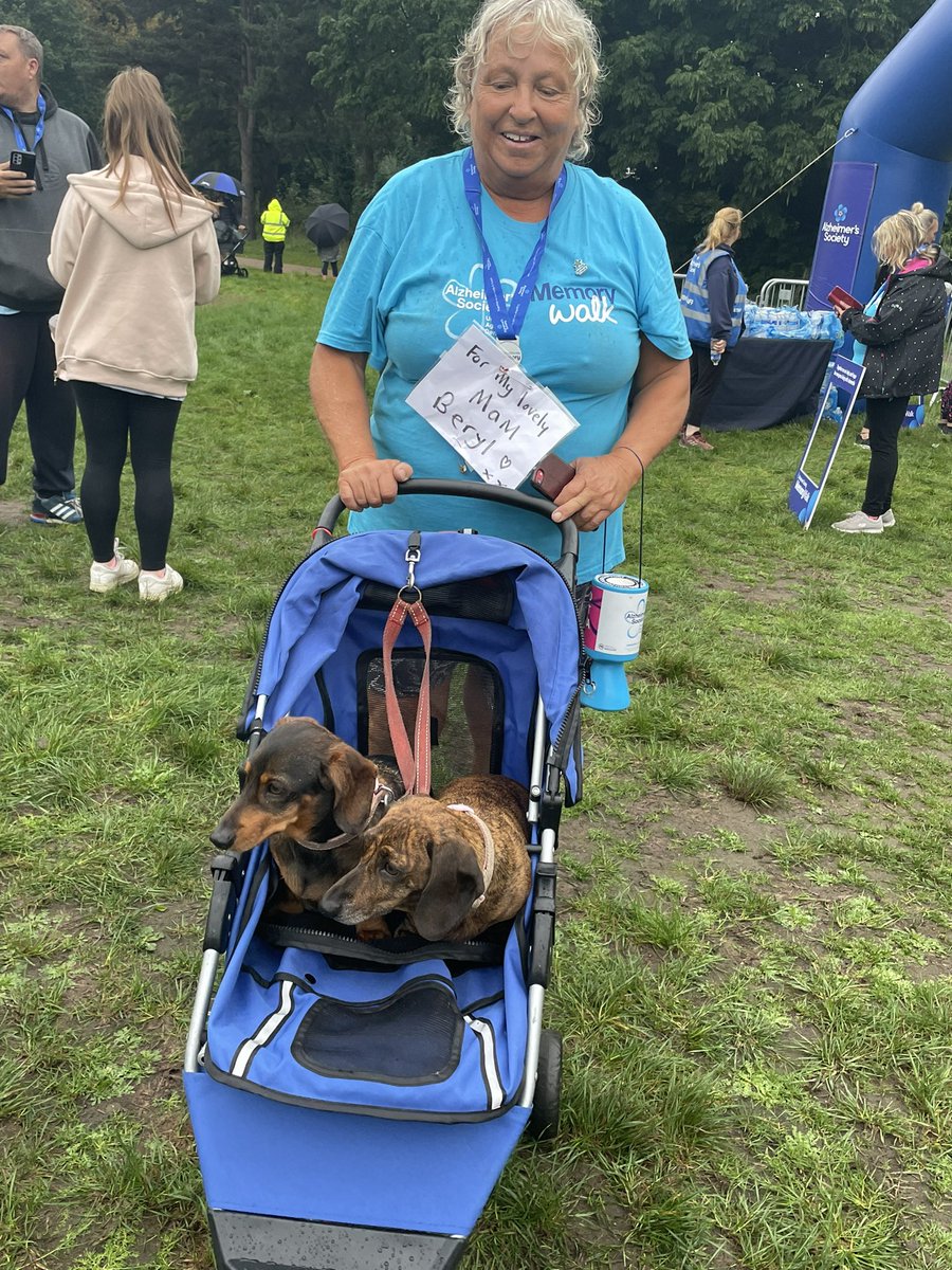 AlzSocCymru's tweet photo. We think these two cheated #CardiffMemoryWalk #MemoryWalk #DogsMemoryWalk https://t.co/CBFG3xb6RM