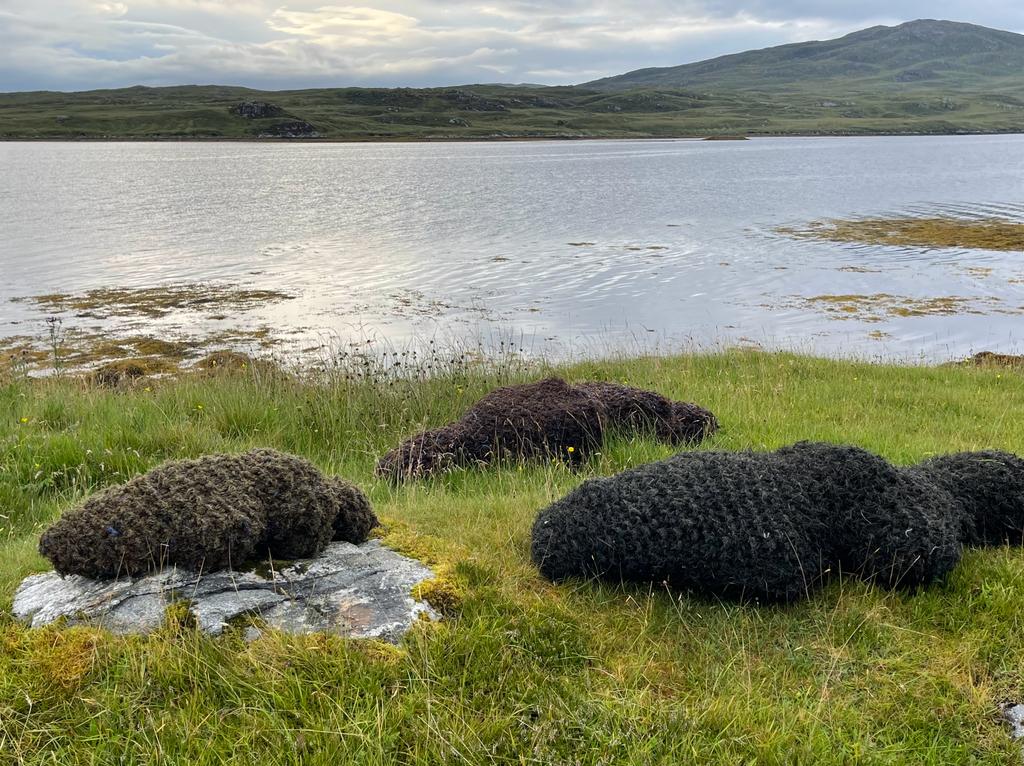 #Hebrides to #Hammersmith
Peat bog women come to West London ashokashritextiles POSK gallery 238-246 King St W6 ORF exhibiting with <a href="/ThirteenTextile/">Thirteen Textile</a> 17-30/9 #textileart