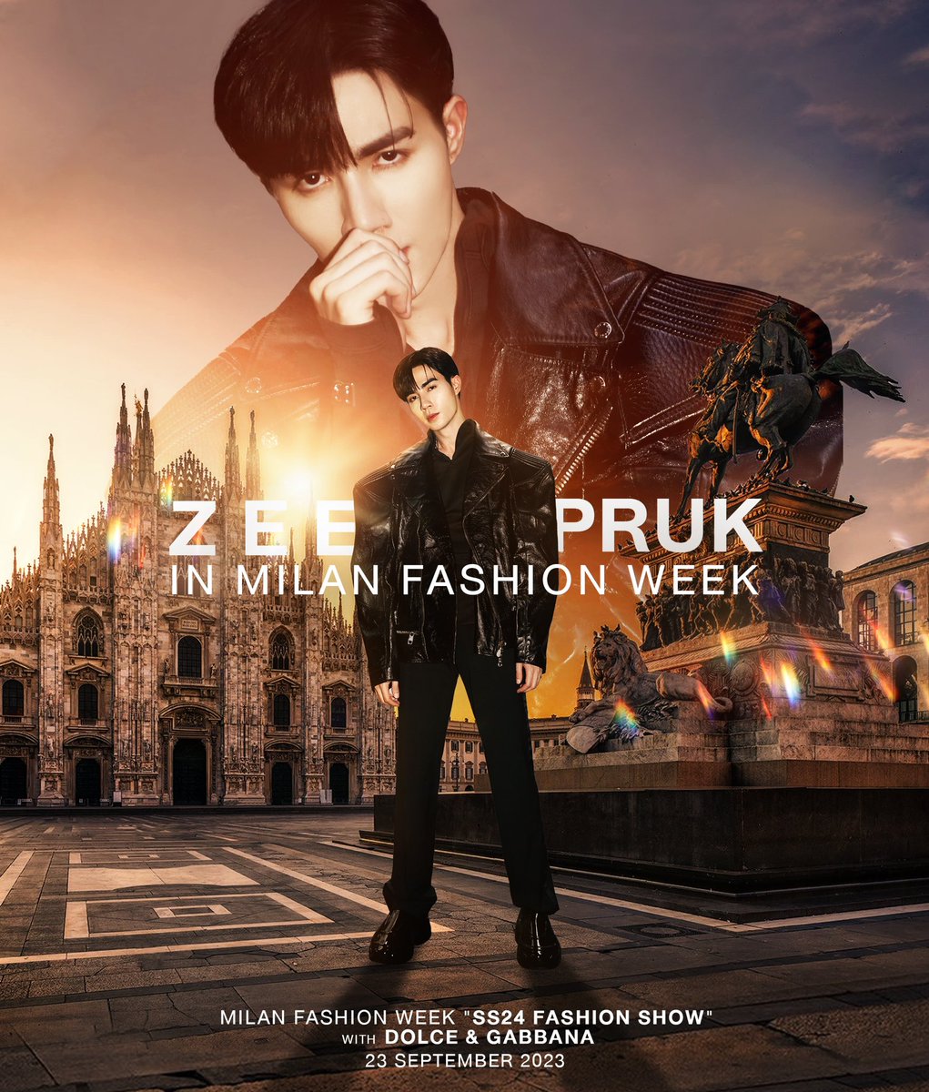 DomundiTV's tweet photo. Zee Pruk In Milan Fashion Week

#ZeePrukInMILANFWSoon

"ซี พฤกษ์" @zee_pruk ได้รับเกียรติจากแบรนด์ DOLCE & GABBANA เข้าร่วมงาน MILAN FASHION WEEK "SS24 FASHION SHOW" ณ มิลาน ประเทศอิตาลี ในวันที่ 23 กันยายนนี้ ✨

ฝากทุกคนส่งกำลังใจให้ซี และติดตามกันด้วยนะคะ ❤️🥰

Zee Pruk @zee_pruk has been honored by the DOLCE & GABBANA brand to participate in the MILAN FASHION WEEK "SS24 FASHION SHOW" in Milan, Italy on the 23rd of September ✨

Please send your support and encouragement to Zee ❤️🥰

#ZeePruk
#domunditv