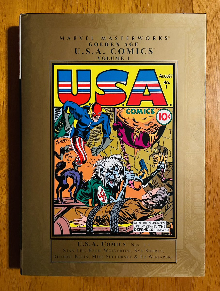 SudduthPhillip's tweet photo. New arrival… this completes the #MarvelMasterworks Golden Age USA comics (two volumes). https://t.co/KfWM7oTQAl