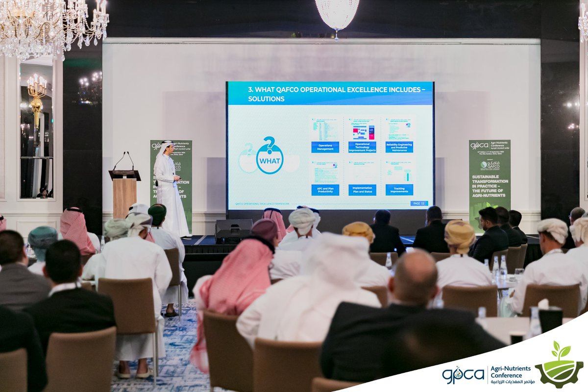Today the 13th #GPCAAgriNutrients Conference kick started with taking the audience on a journey towards #operationalexcellence in #GCCAgrinutrients industry with Mohammed Al-Omar, <a href="/SABIC/">SABIC I سابك</a> Agri-Nutrients, Giuseppe Franceschini &amp; Eng. Awad Al-Yafei, <a href="/Qafcopr/">QAFCO</a> gpcaagrinutrients.com