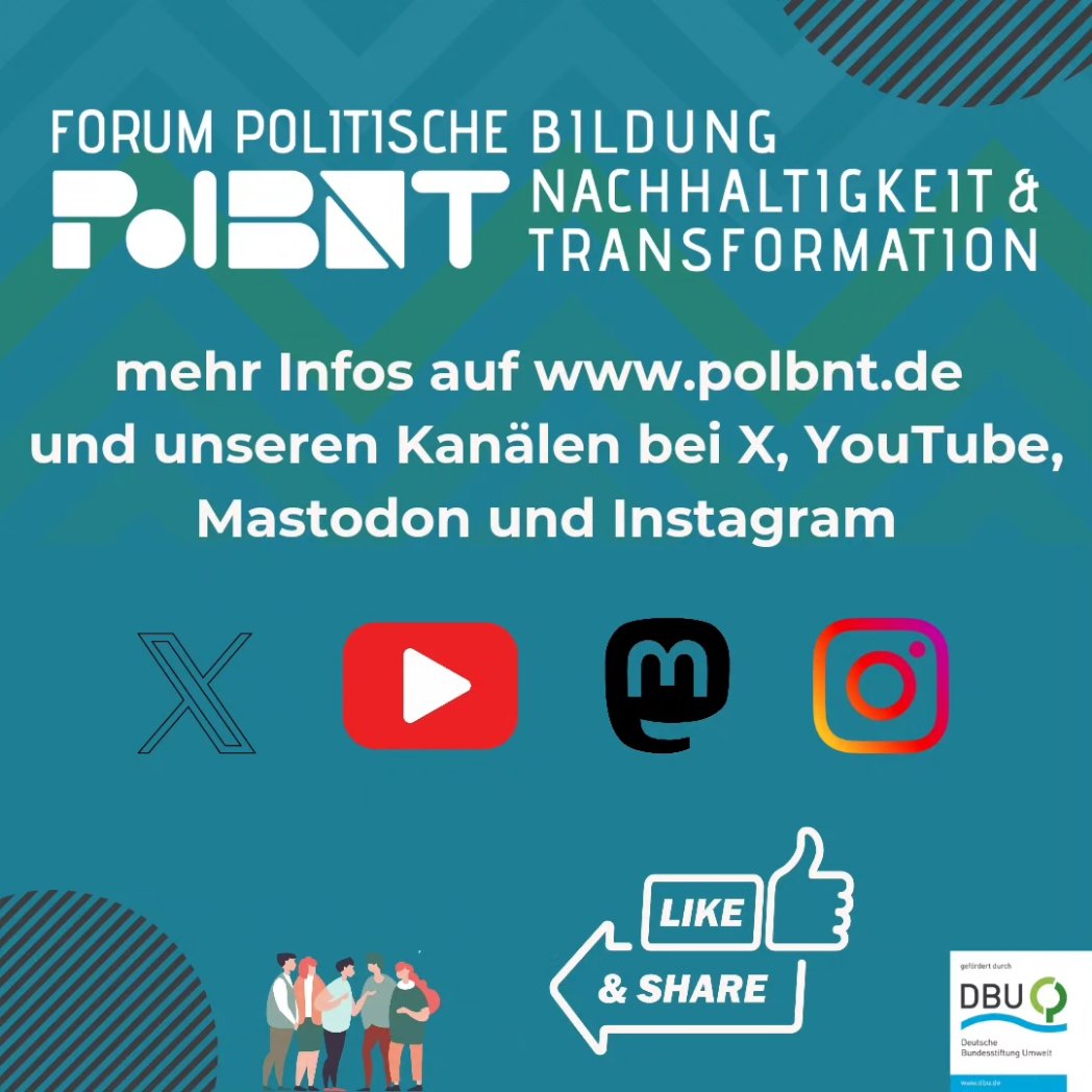 Morgen startet das Forum #PolBNT: Die 13 Gründungsmitglieder beschäftigen sich mit gesellschaftspolitischen Herausforderungen der sozial-ökologischen Transformation. Als Keynotes u.a. dabei: Prof. Dr. Daniela Gottschlich von <a href="/hfgg_hochschule/">Hochschule für Gesellschaftsgestaltung</a> &amp; <a href="/JanWilkens/">Jan Wilkens</a> von der @unihamburg.