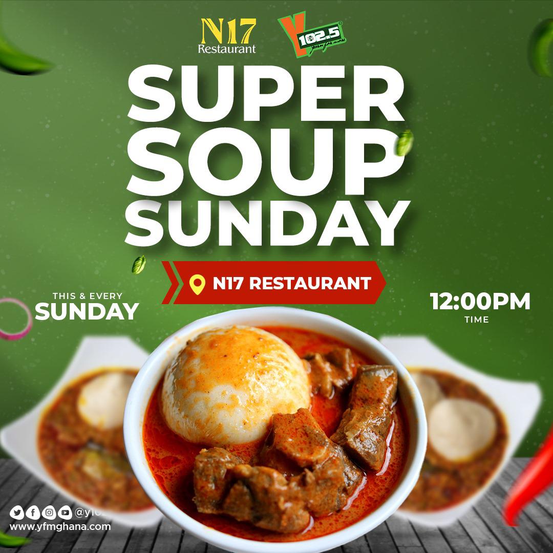 We are ready serve you some #SuperSoup today. We are live on Y FM, Agric Junction 12pm. Don't miss it.