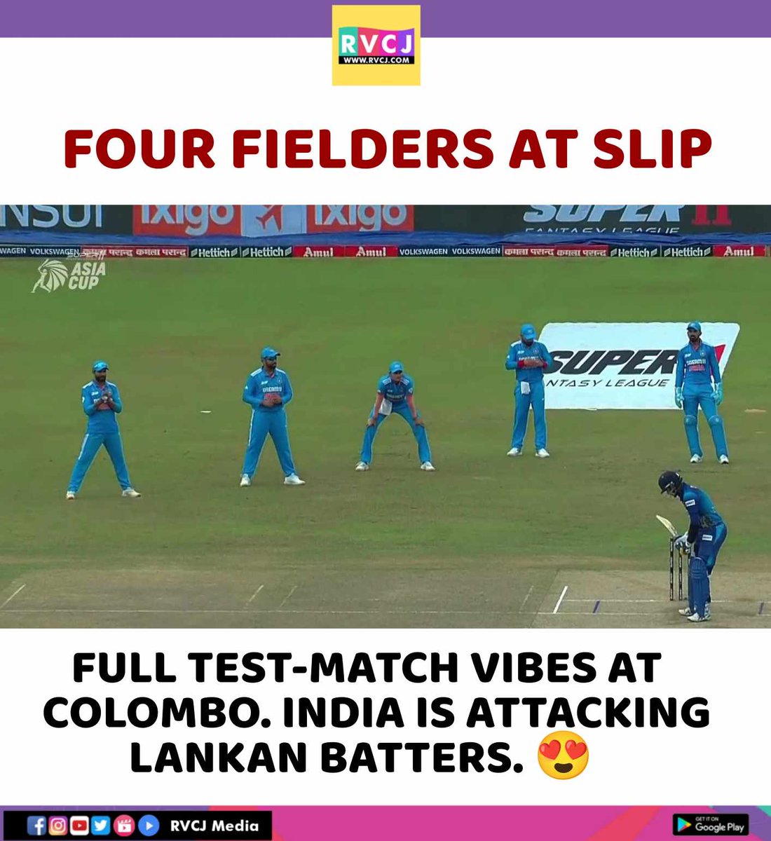 What A Sight In ODI Cricket 🤩
#AsianCup2023 #INDvsSL #AsiaCupFinal