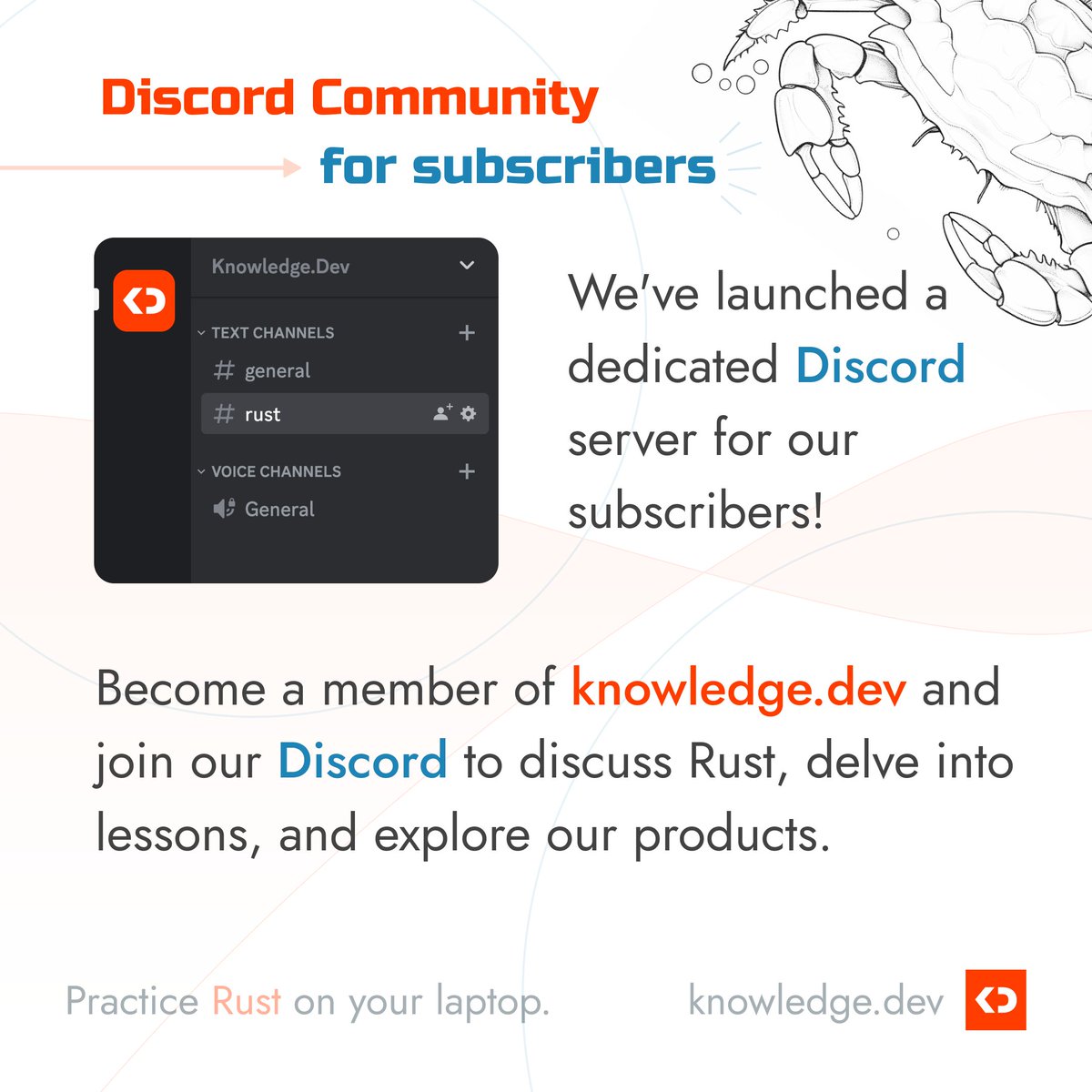 knwldev's tweet photo. Exclusive Discord community for subscribers: dive into Rust discussions

#rustacean #rustaceans #rustlang #programming #programminglanguage #learnprogrammingnow #rustprogramming #rustdev #rustdeveloper #rusttips #rustexpert https://t.co/b4daH3NqVv