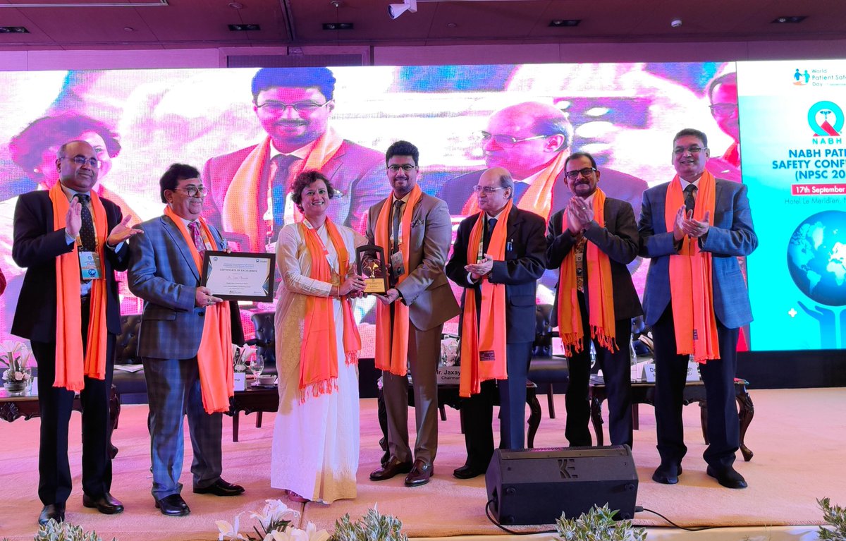 QualityCouncil's tweet photo. Accolades &amp; Honours: NABH Quality Connect Grants &amp; Best Practices Club Awards were also given in the Inaugural session of the NABH Patient Safety Conference (NPSC 2023). 

@RaviPSingh https://t.co/dW5j6v9HgV