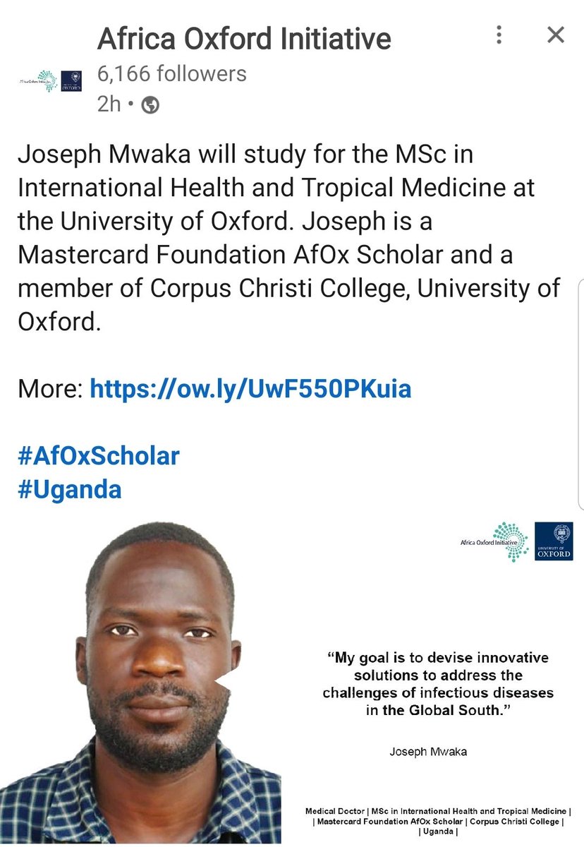 Official launch of the Africa-Oxford scholars #2023 @Africa_Oxford @AfricaFactsZone @WHOAFRO @DailyMonitor @ntvuganda @AfricaOxfordUni @MastercardFdn @MinofHealthUG @UgandaMediaCent