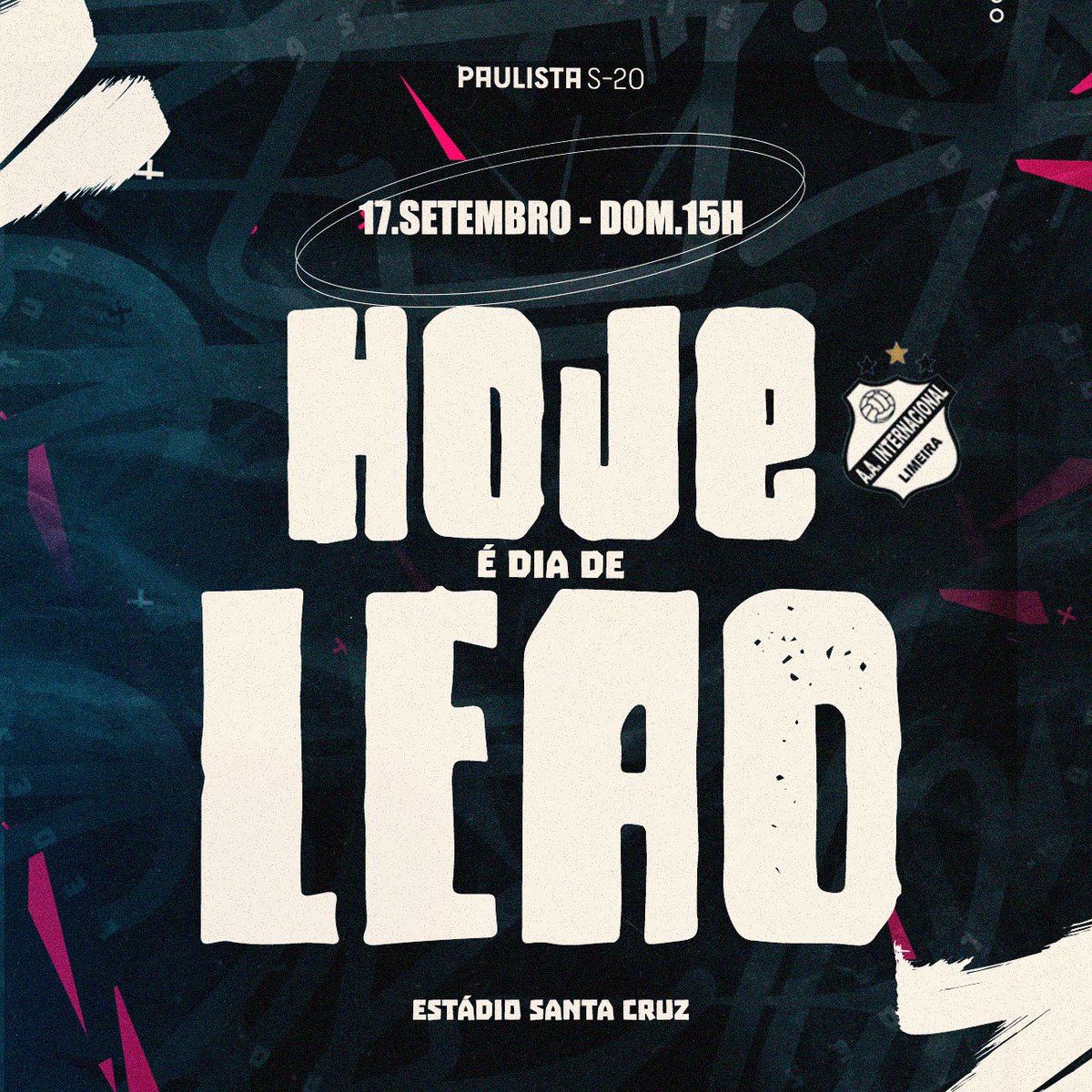 interdelimeira's tweet photo. HOJE TEM LEÃOZINHO! 🦁 

⚔️ INTERNACIONAL x Botafogo
🏟️ Estádio Santa Cruz
🏆 Campeonato Paulista Sub-20 
🕓 15h
📅 17/09

#VAILEÃO
🦁🏁

#Internacional #Leão #VaiLeão #Inter #LeãoDaPaulista #TarchaSports #Alluri #AGSDevice https://t.co/uJLSKc3wf1