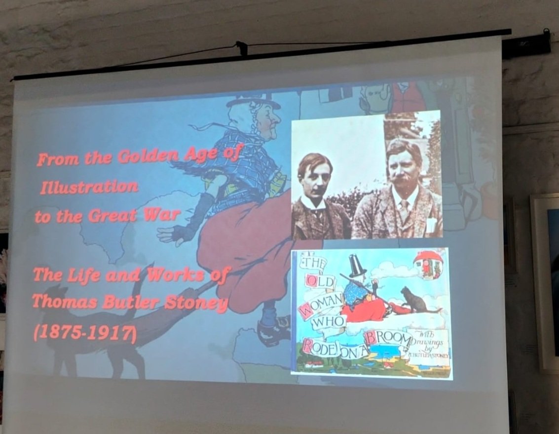 Heritagehead's tweet photo. Thanks to all who attended my first talk and exhibition on the life and works of Thomas Butler Stoney (Artist &amp; WW1 Soldier).
The wonderful feedback has inspired me to further develop this fascinating story....
@shorelinesarts @keithbugden @karenievers @LivesOfWW1 @HistIreHedge https://t.co/5JLO36SgAY