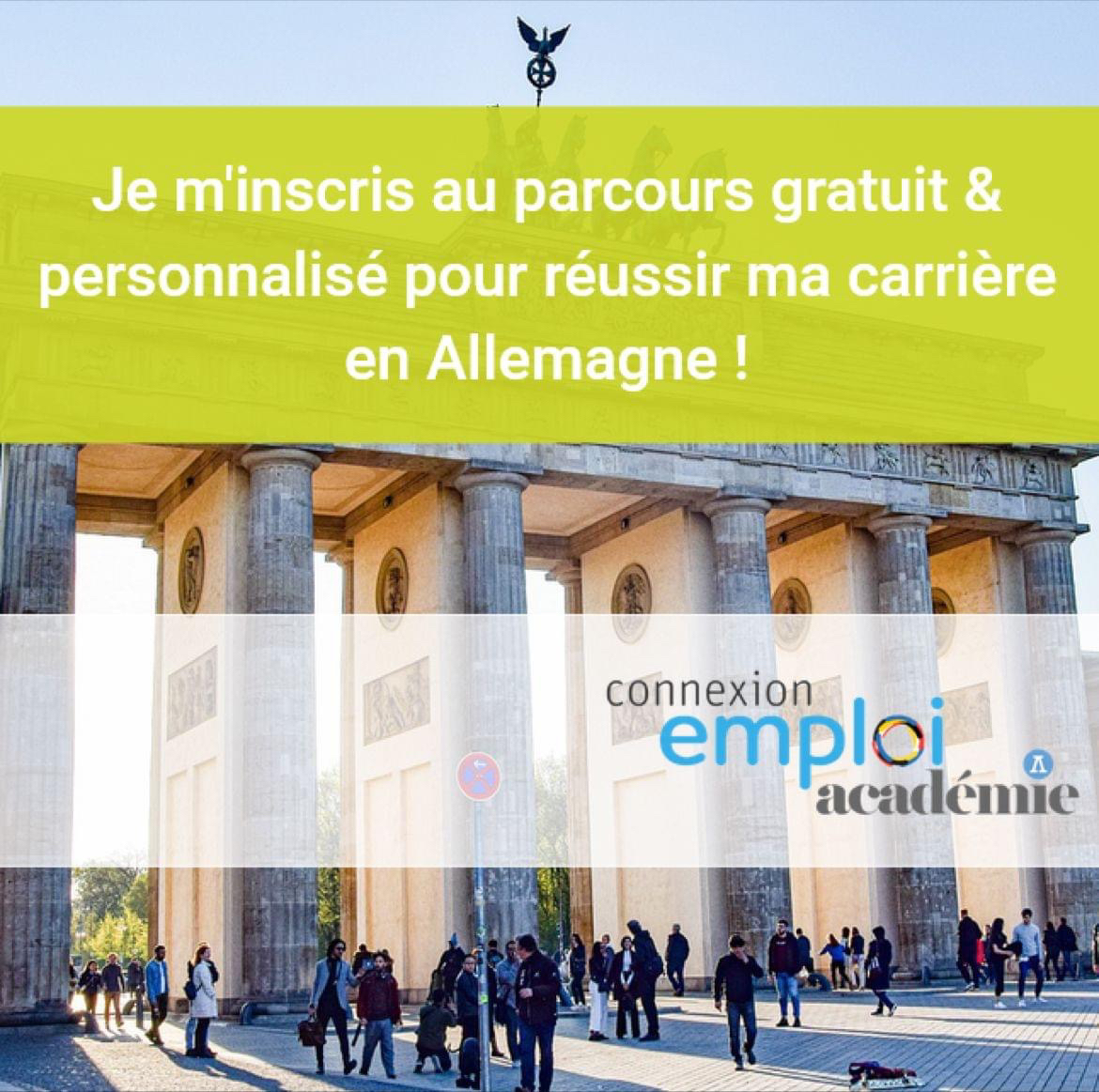 connexionemploi's tweet photo. 📣   Vous souhaitez vous intégrer rapidement et efficacement sur le marché du travail allemand? 🤩 L’ Académie de Connexion-Emploi 🇫🇷🇩🇪 vous offre un parcours individualisé et gratuit  📌  Inscription au Parcours / Comment ça marche ? https://t.co/w31RCxumQ6 https://t.co/JjgMnw1We8