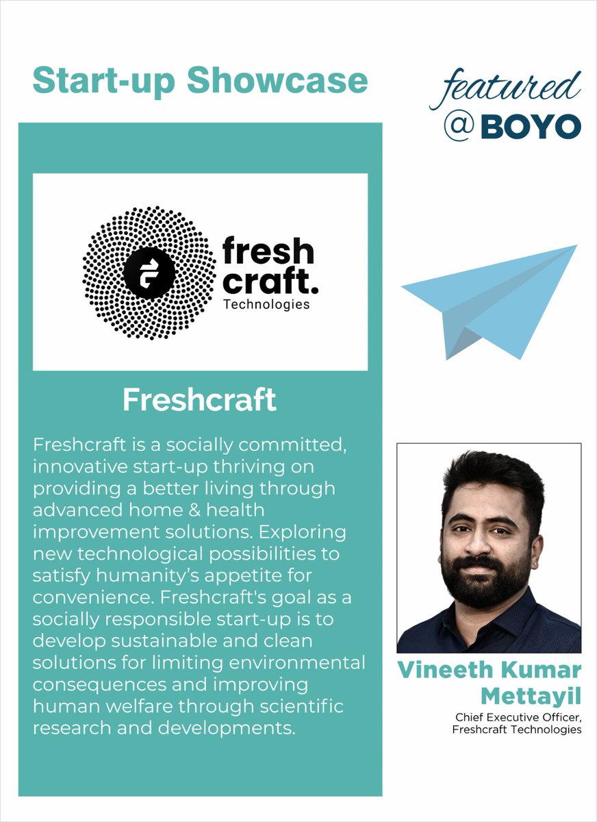 StartupMEtweets's tweet photo. Start-up Showcase: Freshcraft  

Click to read more https://t.co/Py6Ul3raux

#BOYO, a quarterly publication by Startup Middle East

#StartupME #Achieverati #Investments #Funding #startups https://t.co/zOaTXCQzzE