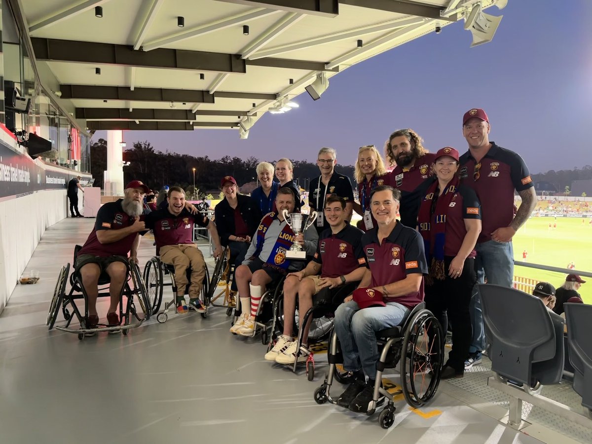 Cathie Reid AM (@cathiereid) on Twitter photo Great to see the <a href="/brisbanelions/">Brisbane Lions</a> wheelchair AFL team fresh from their QClash victory at Brighton Homes Arena tonight supporting <a href="/lionsaflw/">Brisbane Lions AFLW</a> 🦁 Great to see the <a href="/brisbanelions/">Brisbane Lions</a> wheelchair AFL team fresh from their QClash victory at Brighton Homes Arena tonight supporting <a href="/lionsaflw/">Brisbane Lions AFLW</a> 🦁
