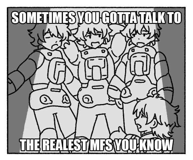 Suletta gets bullied and a bunch of identical, sassy sisters just show up to beat the bully 💀 